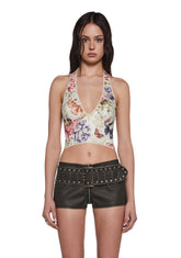 Tales Of Fantasy Halter Top - Floral Fairy
