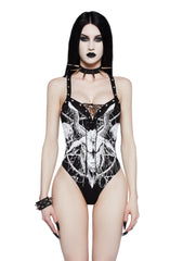 Gothic Elegy Graphic Bodysuit