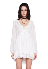 Sunset Chaser Babydoll Dress - Off White