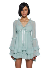 Real Divinity Mini Dress - Light Green