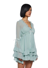 Real Divinity Mini Dress - Light Green