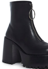 Detention Hall Platform Boots - Black