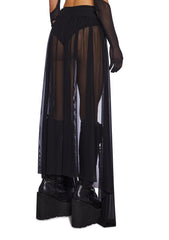 Heaven's Cataract Mesh Train Shorts - Black