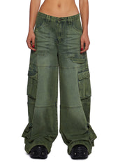 Get A Life Wide Leg Cargo Pants