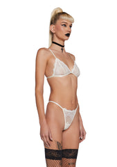Heartless Lust Triangle Bra - Ivory