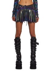 Galaxy Gathered Mini Skirt