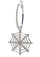 Web Of Glitz Hoop Earrings
