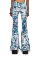 Techno Angel Sequin Flare Pants