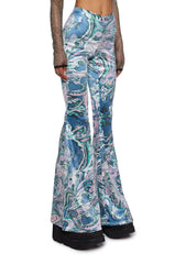 Techno Angel Sequin Flare Pants