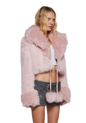 Clare Faux Fur Cropped Jacket