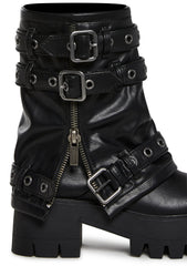 Warp Combat Boots - Black