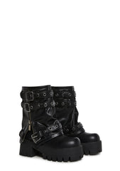 Warp Combat Boots - Black