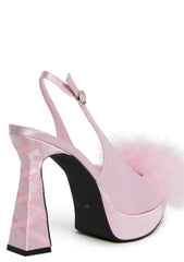 In My Boudoir Marabou Heels