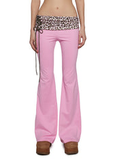 Hot Crush Knit Pants - Pink