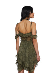 Wildflower Dreams Wrap Dress - Green