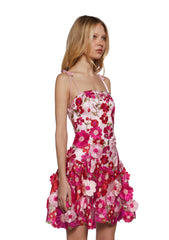 Floral Dreams Mini Dress - Light Pink