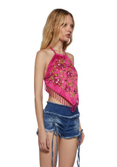 Romantic Frequency Halter Top