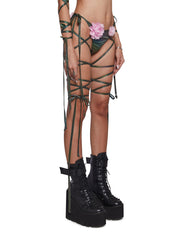 Electric Bloom Thong Panty