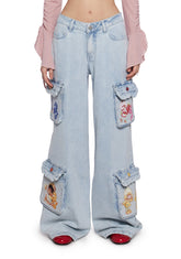 Cuddle Crew Denim Cargo Pants