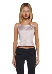 Morning Glance Polka Dot Blouse