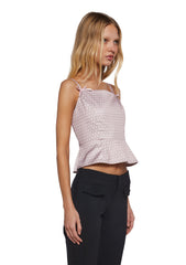 Morning Glance Polka Dot Blouse