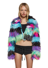 Little Monster Faux Fur Jacket
