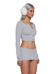 Snowfall Stunner Skort Set - Gray