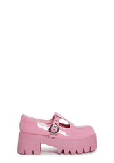 Playful Prelude Platform Mary Janes - Pink