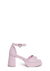 Soft Waltz Platform Sandals - Pink