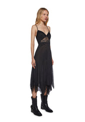 Love Sound Slip Dress - Black