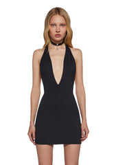 Solana Bodycon Mini Dress - Black