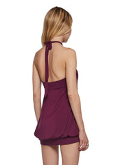 Y2K Bubble Mini Dress - Purple