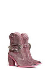 Sharp Sheriff Shine Cowboy Boots - Pink