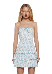 Flower Crush Strapless Dress