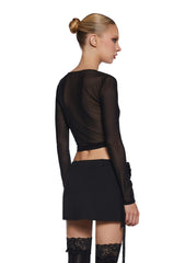 Noir Dirty Rich Wrap Top