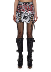 Eternal Damnation Graphic Skirt