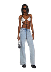 Drip Disorder Rhinestone Bra