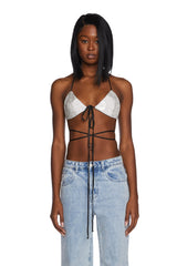 Drip Disorder Rhinestone Bra