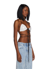 Drip Disorder Rhinestone Bra