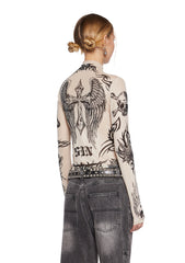 Lives For Sin Mesh Top