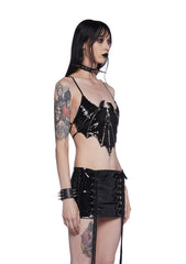 Cave Rave Sequin Bat Top