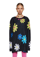 Flower Power Intarsia Sweater