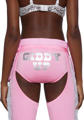 Giddy Up Rhinestone Cowgirl Costume - Pink