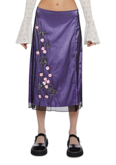 Staring Problem Layered Midi Skirt