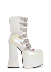 Dazzle Doll Rhinestone Platform Boots
