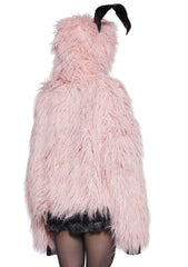 Nocturnal Critter Faux Fur Jacket