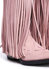 Pink West C6 Fringe Cowboy Boots