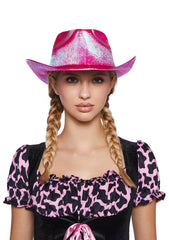 Metallic Pink Cowboy Hat