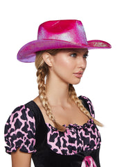 Metallic Pink Cowboy Hat