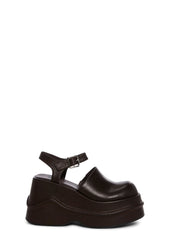 Catching Flights Platform Mules - Brown
